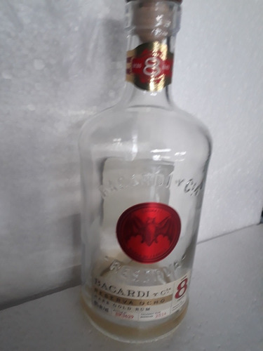 Botella Vacia De  Ron Bacardi 