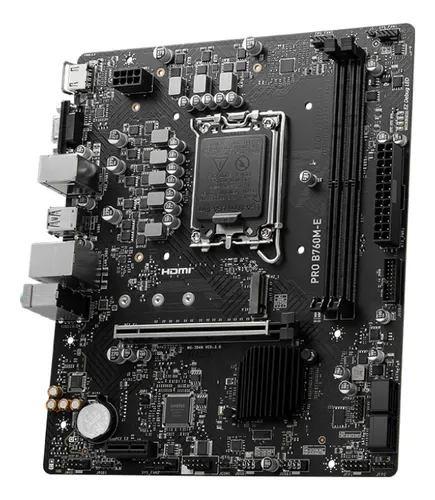 Motherboard Msi Pro B760m-e Ddr4 1700 Matx Color Negro !