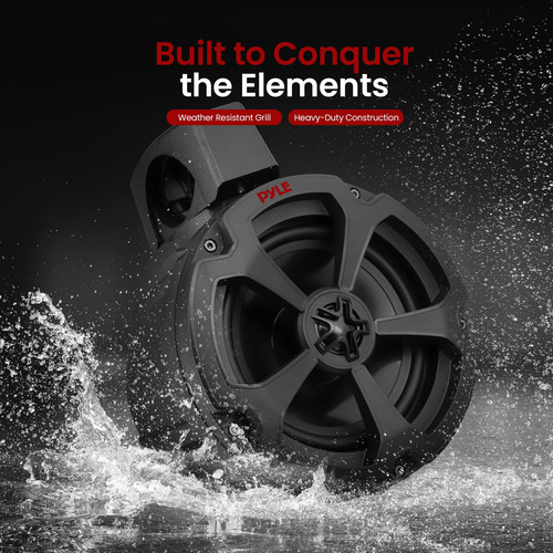 Altavoces Pyle Powersports 1200w Bluetooth 5.0 Impermeable 6