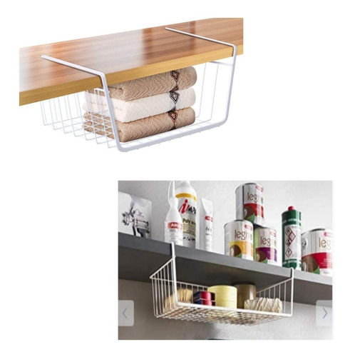 Canasta Colgante Organizador Repisa Para Cocina 2 Piezas