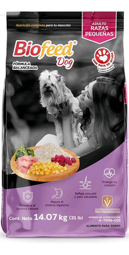 Croquetas Premium Biofeed Perro Adulto Razas Pequeñas 14kg