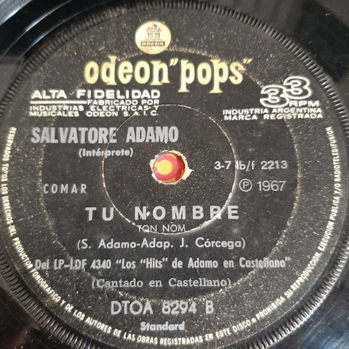 Simple Salvatore Adamo Odeon Pops C18