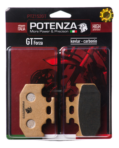 Pastilha Freio Potenza Tras Fazer Lander Tenere 250 Ptz152gt