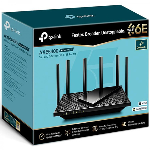 Router Tp-link Gigabit Ethernet Archer Axe75 Wi-fi 6e 5/6ghz