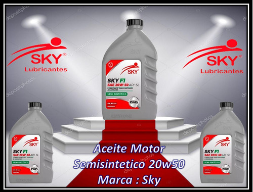 Aceite Motor Semisintetico 20w50 Marca : Sky