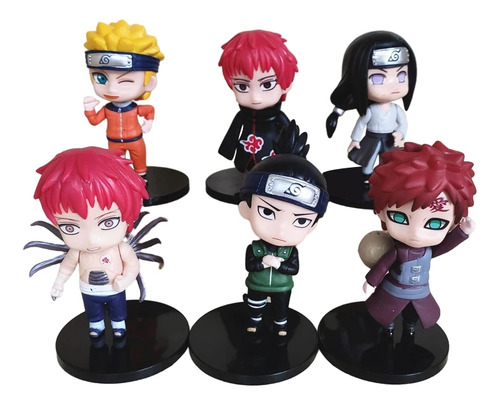 Figuras De Acción Naruto Doll Kawaii, 6 Piezas