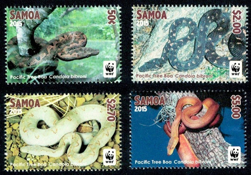 Fauna - Wwf - Samoa 2015 - Serie Mint (sin Marco Blanco)