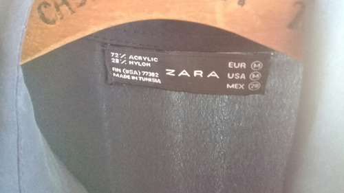 Imagen 1 de 6 de Camisa Para Dama -zara- Talle M - Color Negro.