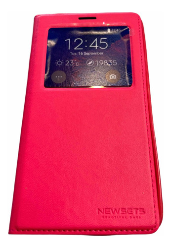 Funda Flip Cover S View Librito Para Samsung Galaxy Note 4