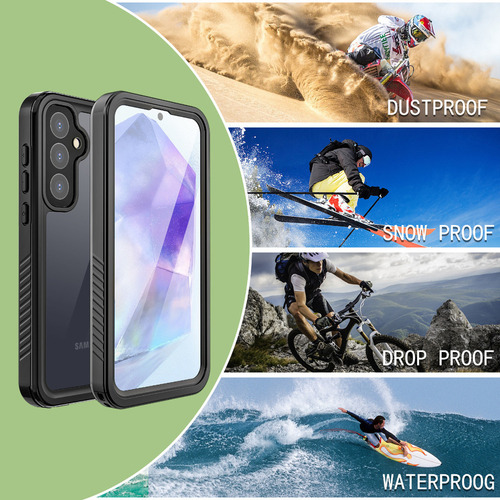 ;= /capa Impermeável Selada De Corpo Inteiro Para Galaxy A55