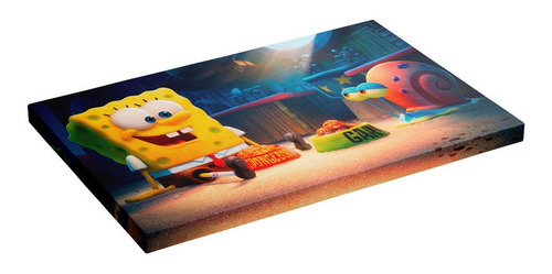 Cuadro Gary Y Bob Esponja En Un Heroe Al Rescate 30x20