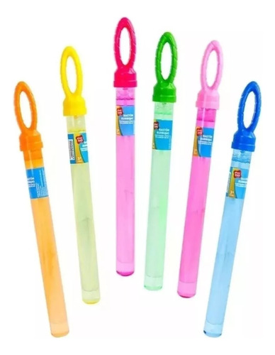 5 Bastones De Burbujas Play Day Colores Baston Burbujas