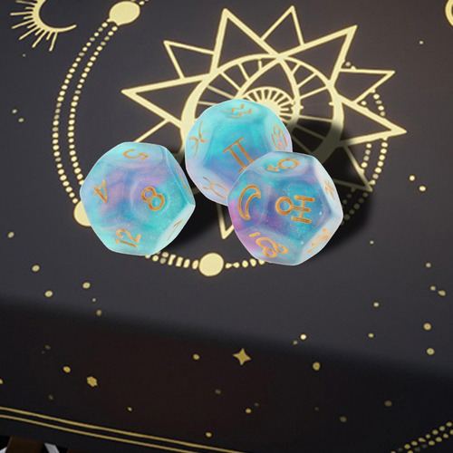 3 Dados Poliédricos Astrología Dados Digitales Para Juego