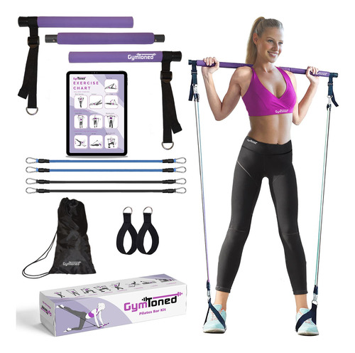 Kit De Barra De Pilates Con Bandas De Resistencia (30, 40 Li