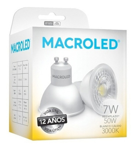 Lámpara Dicróica Led 7w Frio /calido  - Eco Macroled