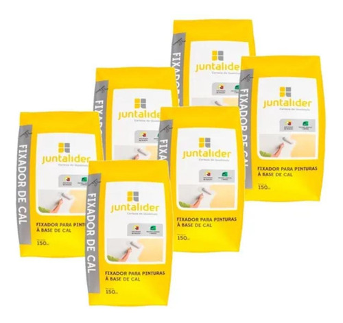 Kit 6 Un Fixador De Cal 150ml Juntalider