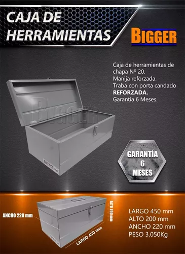 Caja De Herramientas Metalica Reforzada Nª20 Oferta!
