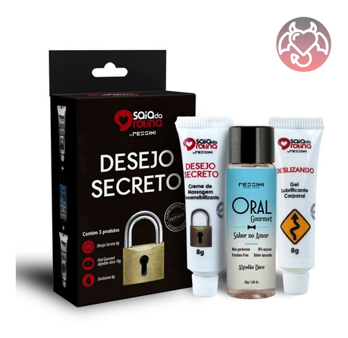 Kit 3 Géis Funcionais Desejo Secreto Pessini