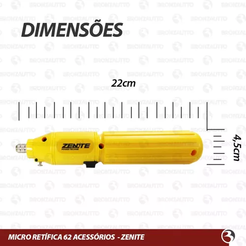 Mini Micro Retifica Elétrica Lorben com 166 Acessórios 260W 110V