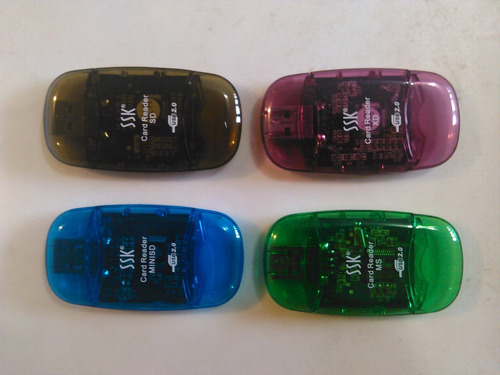 Imagen 2 de 9 de 4 Lectores De Memoria Usb: Sd, Mini Sd, Ms, Xd Con Led