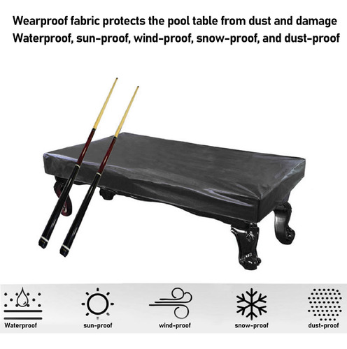 Cubierta De Mesa De Billar Para Piscina De Cuero Sintético R