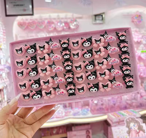 30 Anillos Kuromi Sanrio Kitty Para Piñata Souvenir