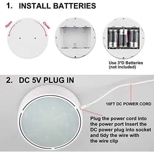 Luz De Techo Led Inalámbrica Batería, Control Remoto,...