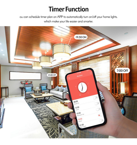 Para S Bombilla Led Wifi, Control De Voz/aplicaciones, E27,/