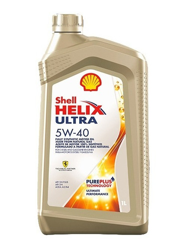 Aceite Motor 5w40 Full Sintetico Shell Helix Ultra 1l