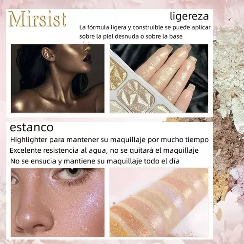 Kit De Maquillaje 8 En 1: Rubor E Iluminador