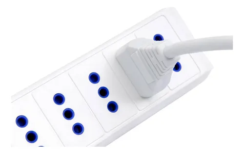 Alargador 6 Tomas Con Interruptor On Off 3 M Blanco