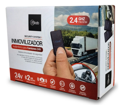 Inmovilizador Antiportonazo Cortacorriente Mlab 24v Camion