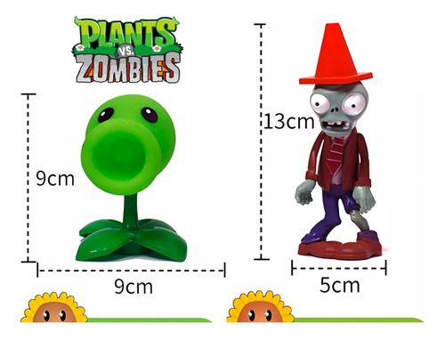 Plantas Vs Zombies Juguetes Lanzaguisantes Zombi Ea Pvz