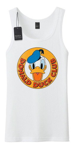 Musculosa Hombre Pato Donald Dibujo Art Logo Imagen - Pspd2