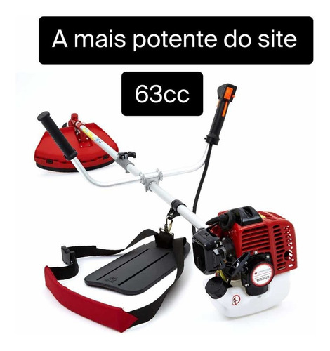 Roçadeira A Gasolina 63cc + Frete Rapido + Lamina De Brinde!