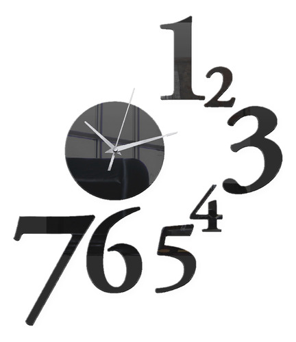 Reloj De Pared Numeros Modernos 20-40cm
