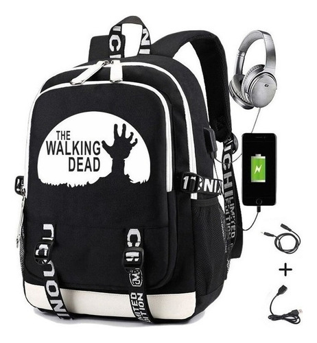 Mochila Para Hombre De The Walking Dead, Mochila Para Ordena