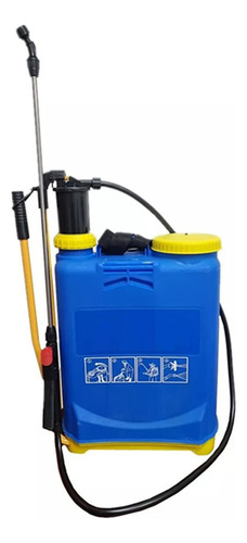 Rociador Pulverizador Fumigador Manual A Presion 20 Lts Color Azul
