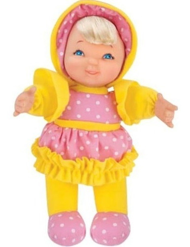 Boneca Little Baby Soft Amarela 25 Cm 4100 - Cortex