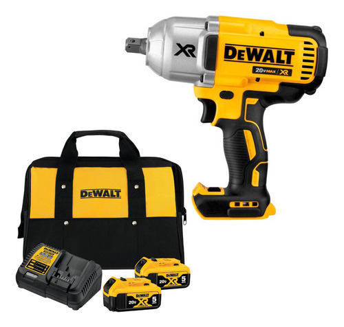 Chave De Impacto 1/2 + 2 Bats 5ah + Carregador Dcf899b-b3