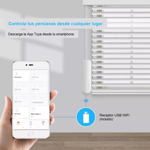 Imagen 5 de 10 de Motor Cortina Con Batería Google Home & Alexa + Control