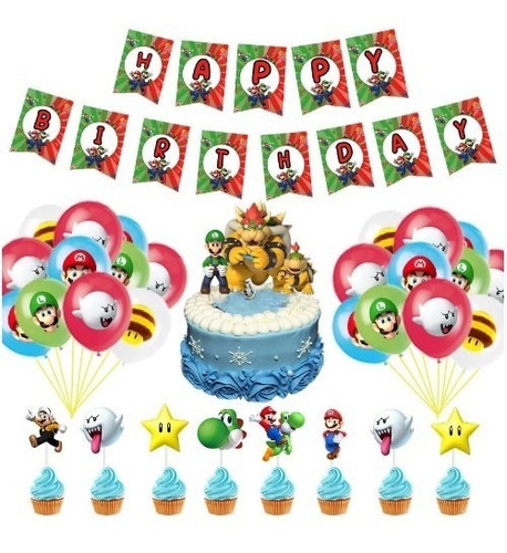 Pack Globos Super Mario Bros (34pcs)