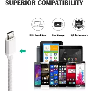 Cable De Carga Micro Usb Para Teléfonos Samsung Galaxy S5 /