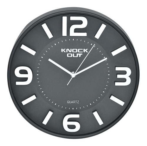 Imagen 1 de 5 de Reloj De Pared Knock Out Decoracion Hogar Moderno Rpml004