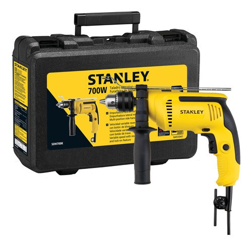 Taladro Percutor 700w Stanley Sdh700k / Stanley Sdh700k-ar Color Amarillo