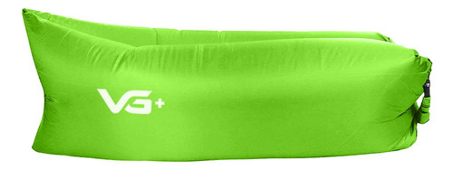 Sofá Puff Air Bag Inflável Para Camping Vg+ Cor Verde