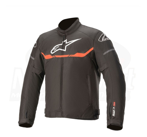 Jaqueta Impermeável Alpinestars T Sps Wp Preto Vermelho