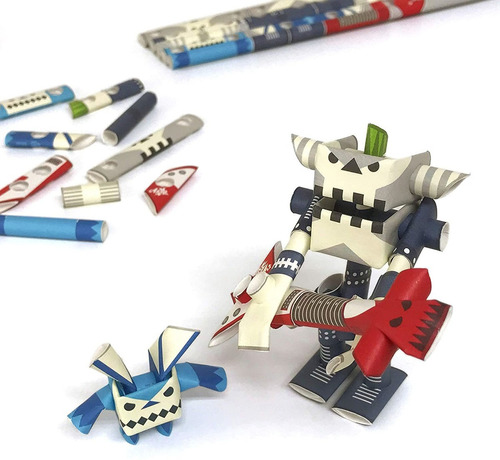 Guyzer  Bean Paper Craft Robot Kit De Japón  Rock Star...