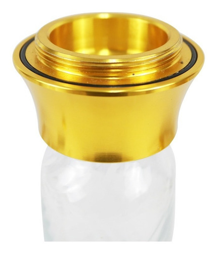 Imagem 4 de 5 de Narguile Completo Amazon Hookah Future Médio- Gold/boticcino