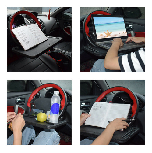 Escritorio Portátil Con Volante De Coche, Mesa De Trabajo Po